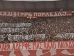 SRAMOTNO: Navijači Zvezde poslali jezivu poruku glavnom gradu BiH