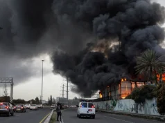 OBJAVLJENE PRVE FOTOGRAFIJE: Veliki požar kod Tel Aviva nakon NAPADA Irana i Hezbollaha!